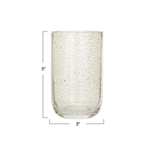12 oz. Seeded Drinking Glass w/ Gold Color Flecks, [product_price]- Greenhouse Home