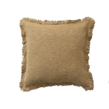 18" Woven Cotton Blend Pillow w/ Fringe, [product_price]- Greenhouse Home