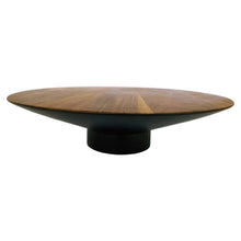 Acacia Wood Pedestal, Natural & Black Bloomingville