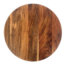 Acacia Wood Pedestal, Natural & Black Bloomingville