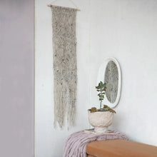 Antique White Textured Wall Mirror Greenhouse Home