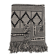 Cotton Blend Throw with Fringe - Greenhouse Home