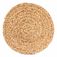 Braided Hyacinth Round Placemat - Greenhouse Home