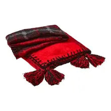 Snowmass Check Mohair Throw - Greenhouse Home