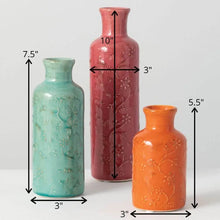Ceramic Floral Bottle Set, [product_price]- Greenhouse Home