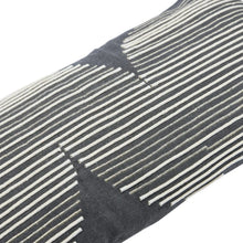 Cotton Lumbar Pillow w/ Gold Thread Embroidery & Rope Applique Greenhouse Home