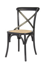 Crossback Dining Chair with Rattan Seat - Greenhouse Home