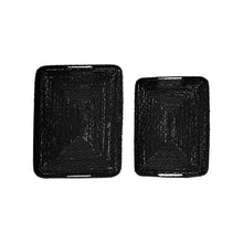 Decorative Black Bamboo Basket - Greenhouse Home