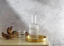 Elle Fluted Bedside Carafe Decanter Set with Glass, [product_price]- Greenhouse Home