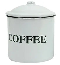 Enameled Container w/ Lid Greenhouse Home