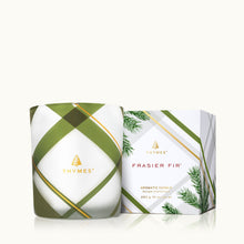 Frasier Fir Frosted Plaid Medium Candle, [product_price]- Greenhouse Home
