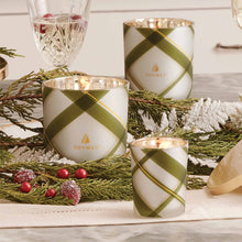 Frasier Fir Frosted Plaid Medium Candle, [product_price]- Greenhouse Home