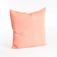 Fringed Design Linen Pillow, Coral Saro Lifestyle