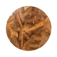 Gadford Teak Wood 40" Round Coffee Table Classic Home