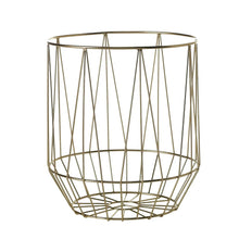 Goldtone Basket - Greenhouse Home