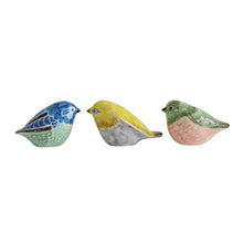 Hand-Painted Stoneware Bird Greenhouse Home