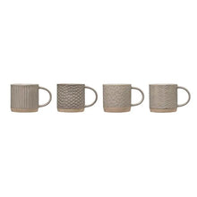 Grey Stoneware Mugs - Greenhouse Home