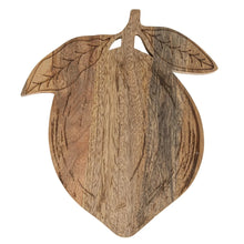 Mango Wood Lemon Shaped Cheese & Cutting Board Greenhouse Home