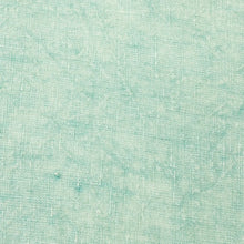 Mint Green Square Stonewashed Linen Pillow with Fringe Greenhouse Home