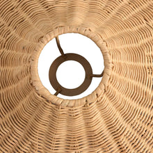 Modern Boho Floor Lamp w/ Marble Base and Rattan Shade Greenhouse Home