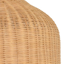 Modern Boho Floor Lamp w/ Marble Base and Rattan Shade Greenhouse Home