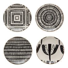 Stoneware Plate w/ Pattern & Gold Electroplating - Greenhouse Home