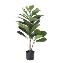 Potted Faux Fiddle Fig Leaf Plant - Greenhouse Home