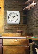 Retro Square White Indoor Wall Clock 9.25 Inch, [product_price]- Greenhouse Home