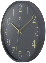 Round Dark Grey Wall Clock 14 Inch, [product_price]- Greenhouse Home