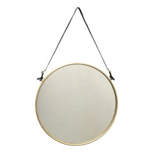 Round Mirror with Metal Frame - Greenhouse Home
