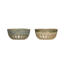Stoneware Berry Bowl w/Glaze Greenhouse Home