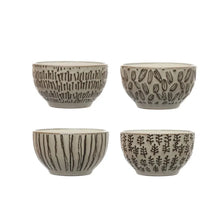 Stoneware Bowl w/ Wax Relief Pattern, [product_price]- Greenhouse Home