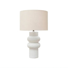 Stoneware Table Lamp w/ Linen Shade Greenhouse Home