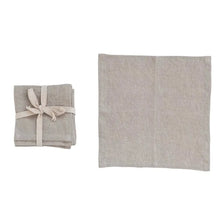 Stonewashed Linen Cocktail Napkins, Set of 4, [product_price]- Greenhouse Home