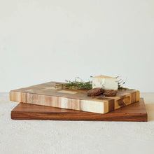 Suar Wood End Grain Cheese/Cutting Board Greenhouse Home