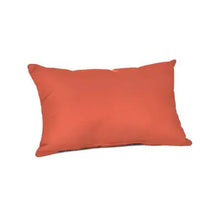 Sunbrella Lumbar Outdoor Pillow, Canvas Melon Casual Cushion