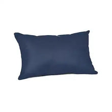 Sunbrella Lumbar Outdoor Pillow, Canvas Navy Casual Cushion