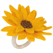 Sunflower Splendor Felt Napkin Ring NOW Designs