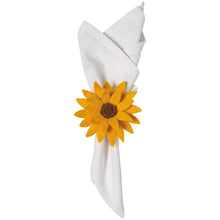Sunflower Splendor Felt Napkin Ring NOW Designs