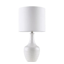 Teardrop Ceramic White Table Lamp, [product_price]- Greenhouse Home