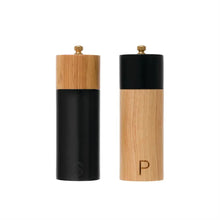 Two Tone Wood Salt + Pepper Mills - Greenhouse Home