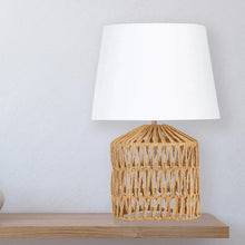 Woven Rope Table Lamp w/ Empire Shade Greenhouse Home