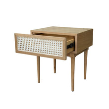 Cane Side Table, Natural - Greenhouse Home