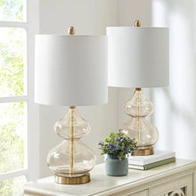 Gold Glass Clear Table Lamp, [product_price]- Greenhouse Home